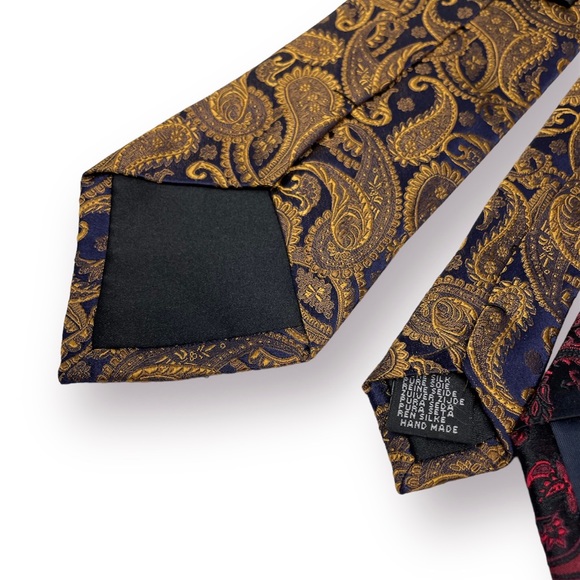 🛍️SALE🛍️ Vintage Paisley-Print Jacquard Woven Neck Ties (Set of 5) - Picture 7 of 11